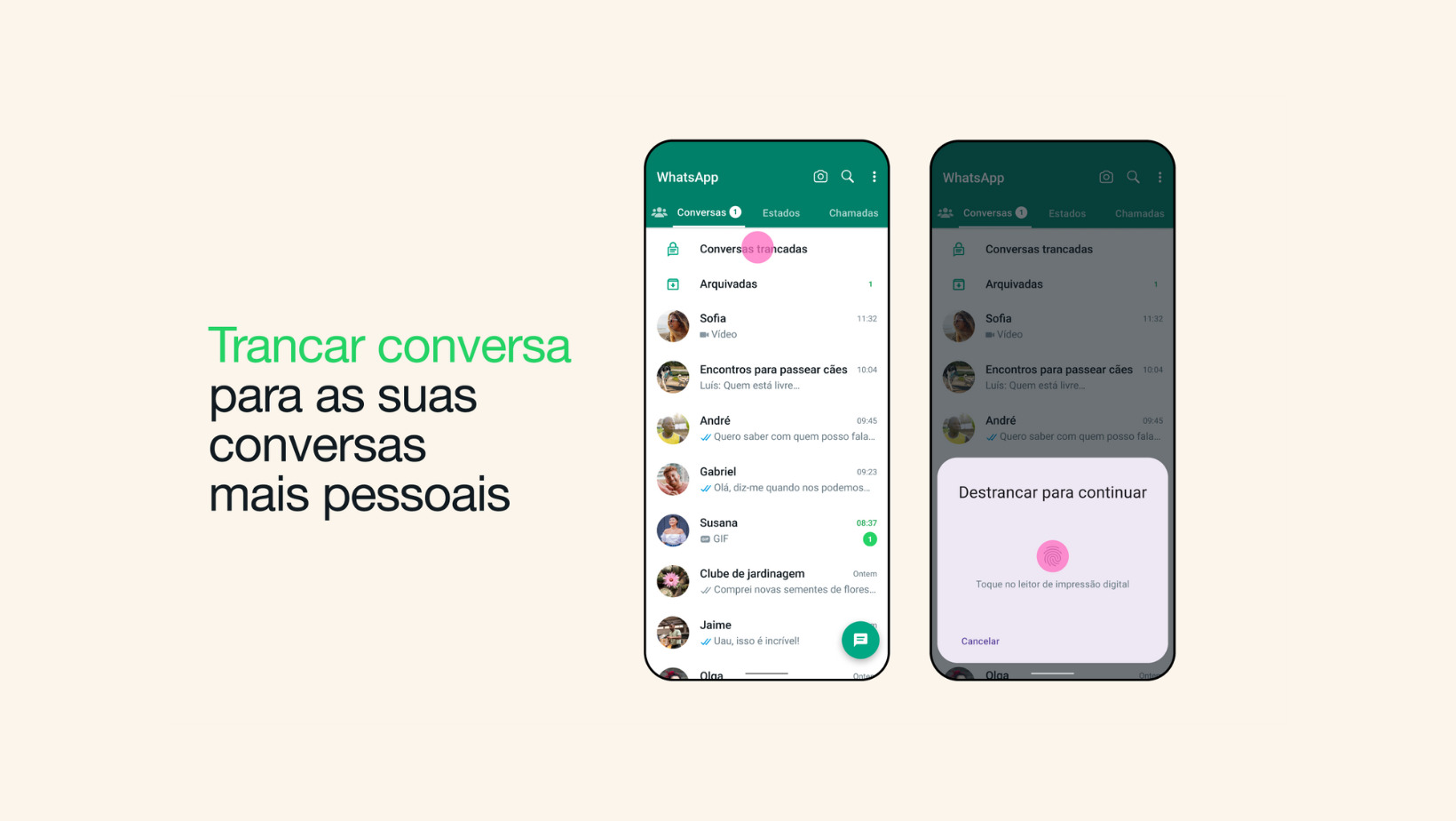 Novo recurso do WhatsApp permite aos usuários protegerem suas conversas ...